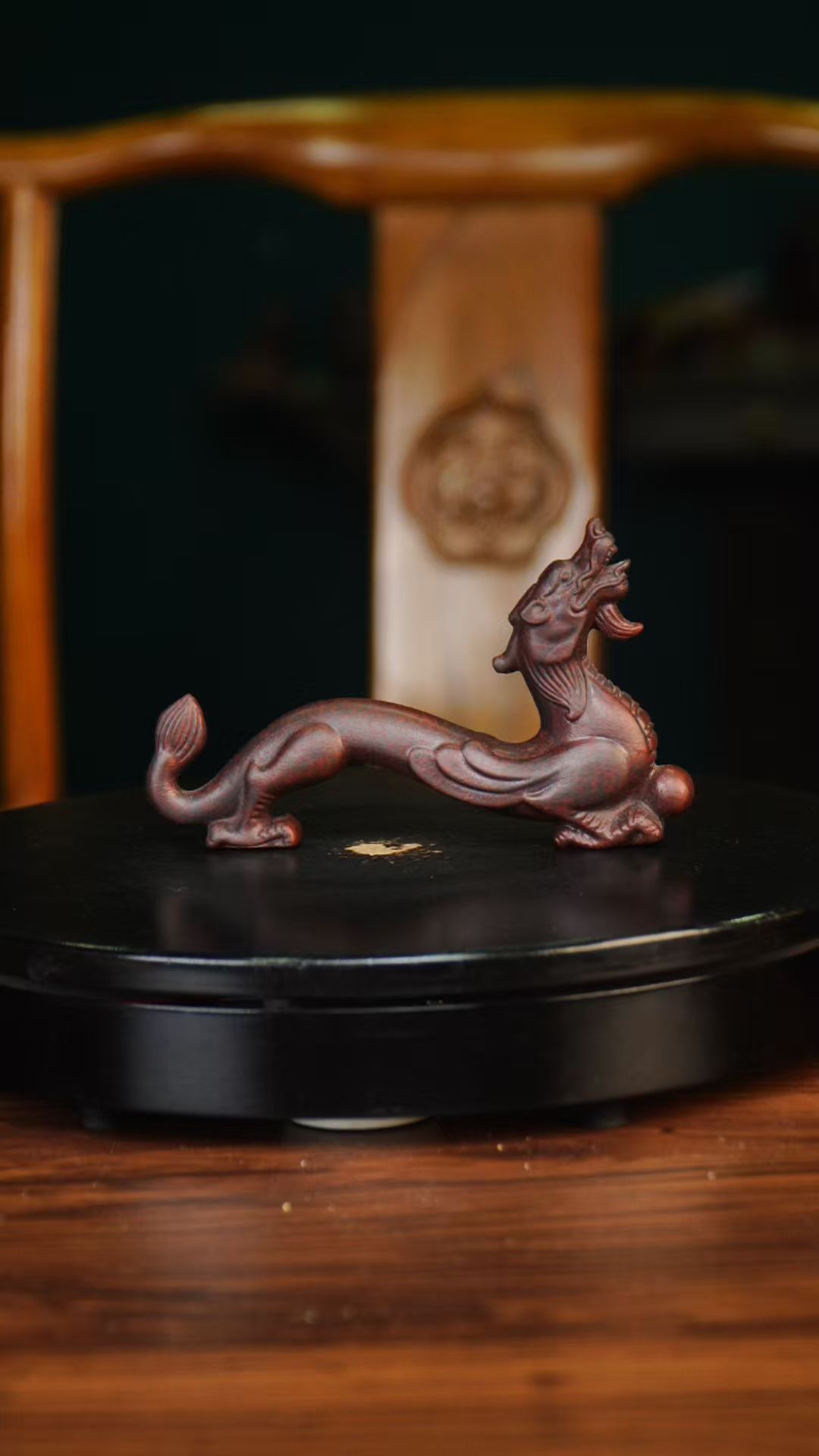 紫龙腾万里 宜兴紫砂摆件