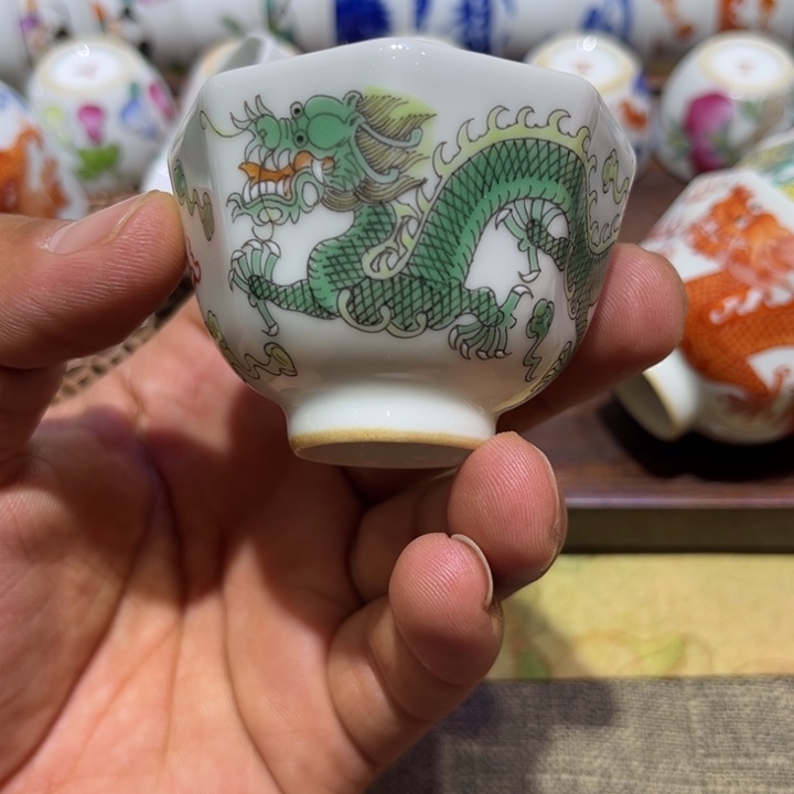纯手绘精品盖碗杯