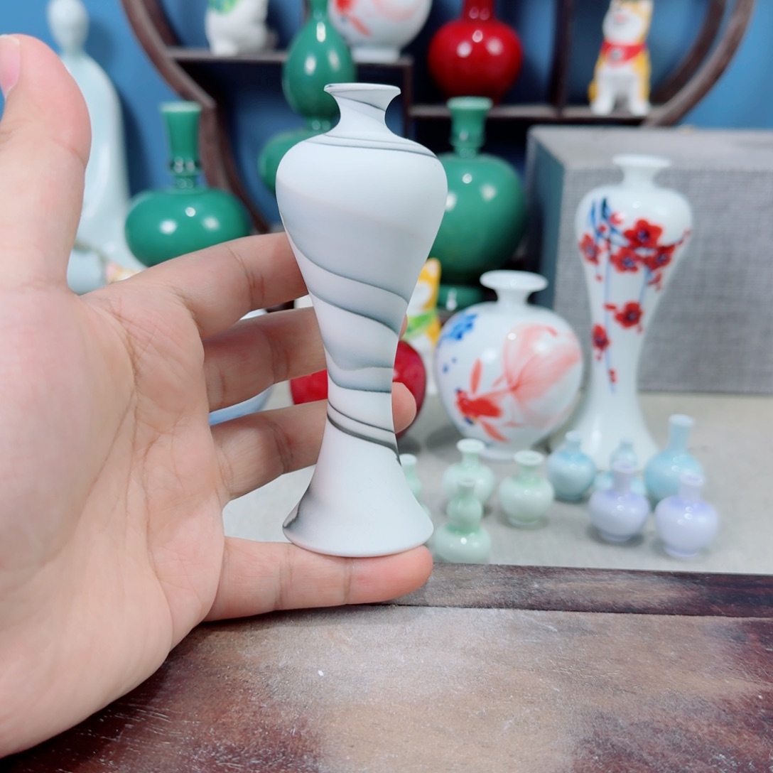 陶瓷手工小花器摆件