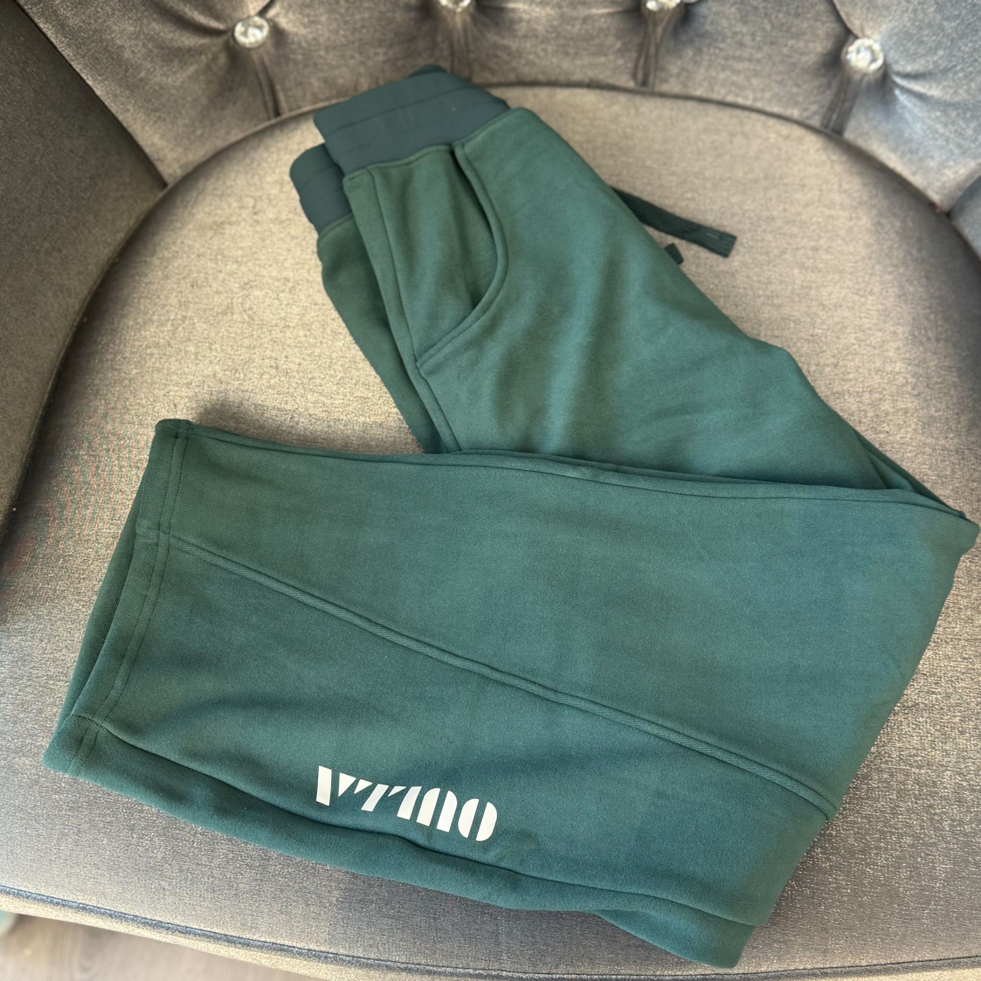 厚款直筒 束脚休闲裤宽松女士户外2714 绿色运动秋冬保暖百搭