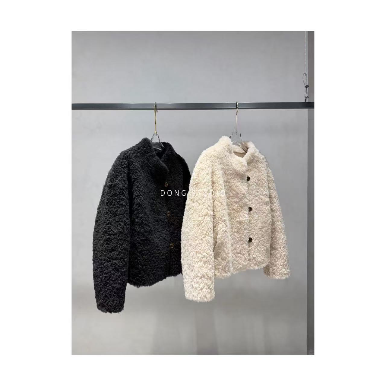 「赛里木湖」进口高定气质羊毛外套I7487