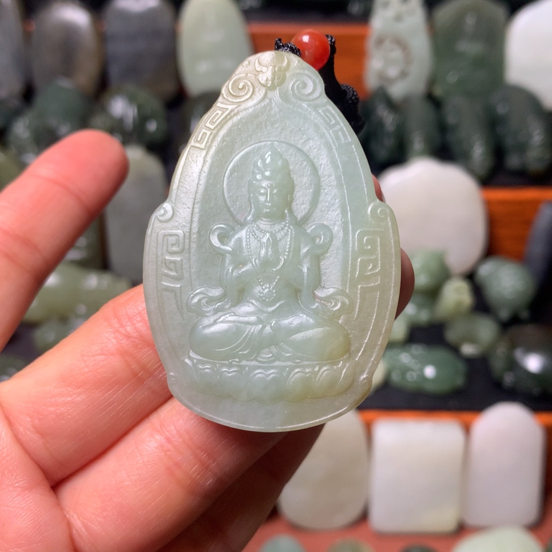 和田玉颈饰未镶嵌挂件55