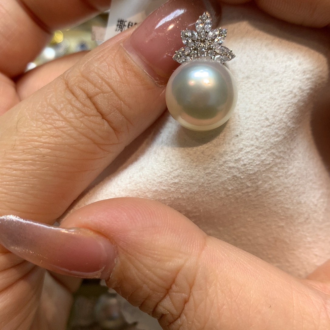 海水珍珠颈饰14K金镶嵌