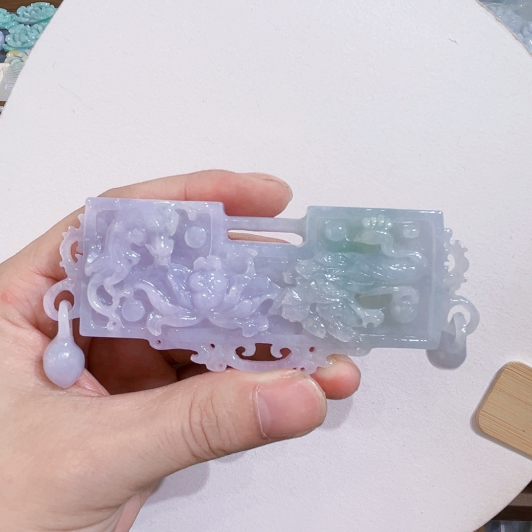 *****翡翠未镶嵌吊坠(赠链)代编织