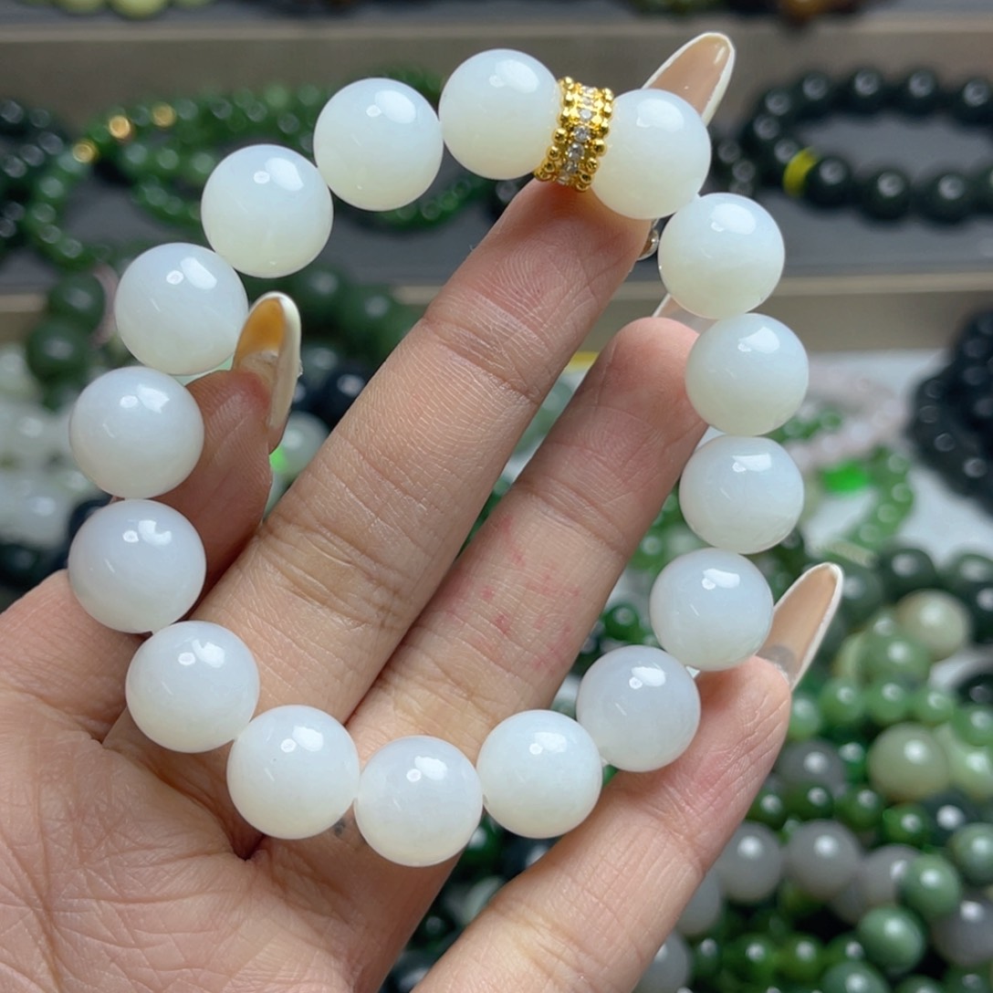 和田玉手链未镶嵌