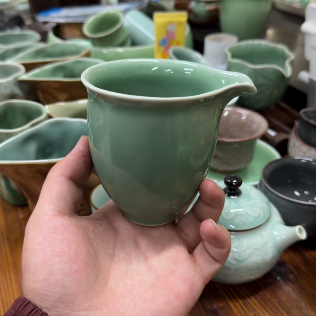 龙泉青瓷茶具微瑕63989