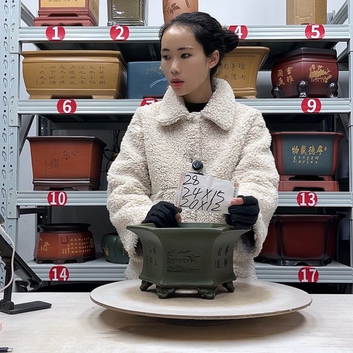 紫砂花盆紫砂花盆