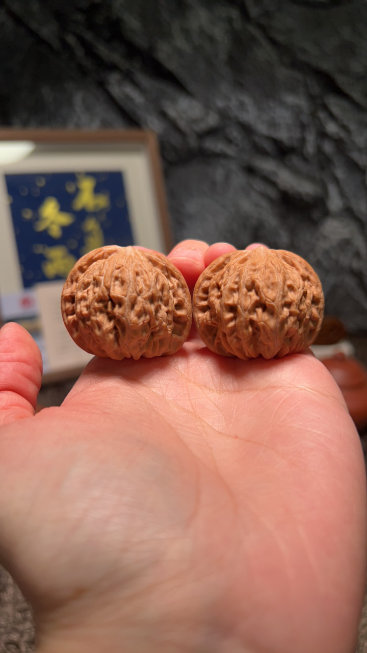 文玩核桃 房山磨盘7127号37.5尺寸