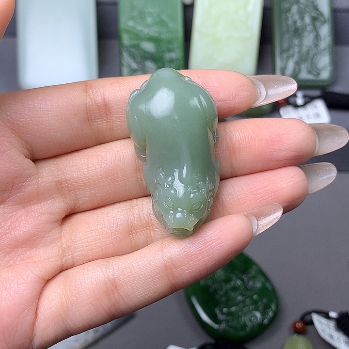 和田玉无未镶嵌拍一发一