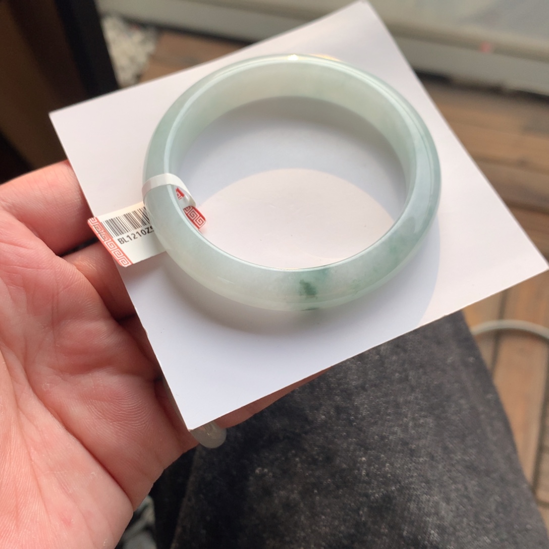 翡翠未镶嵌手镯39号55.5