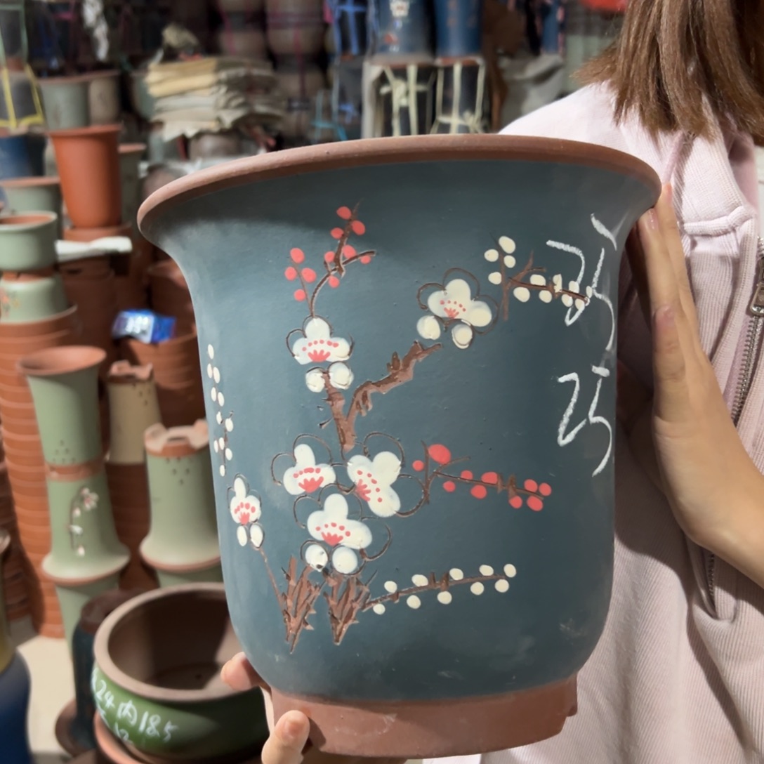 宜兴川阁紫砂花盆单个