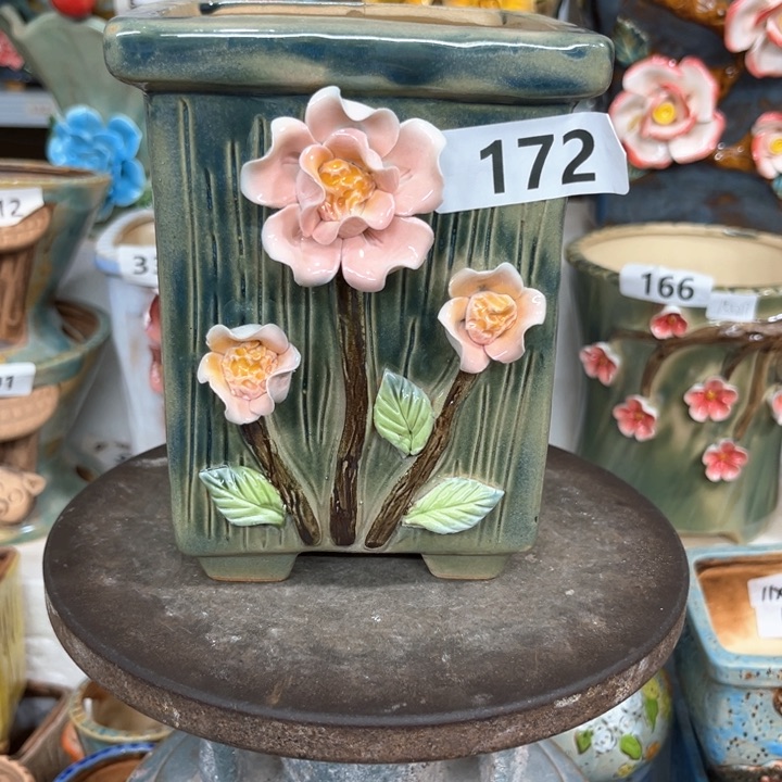 紫砂花盆粗陶材质多肉花盆