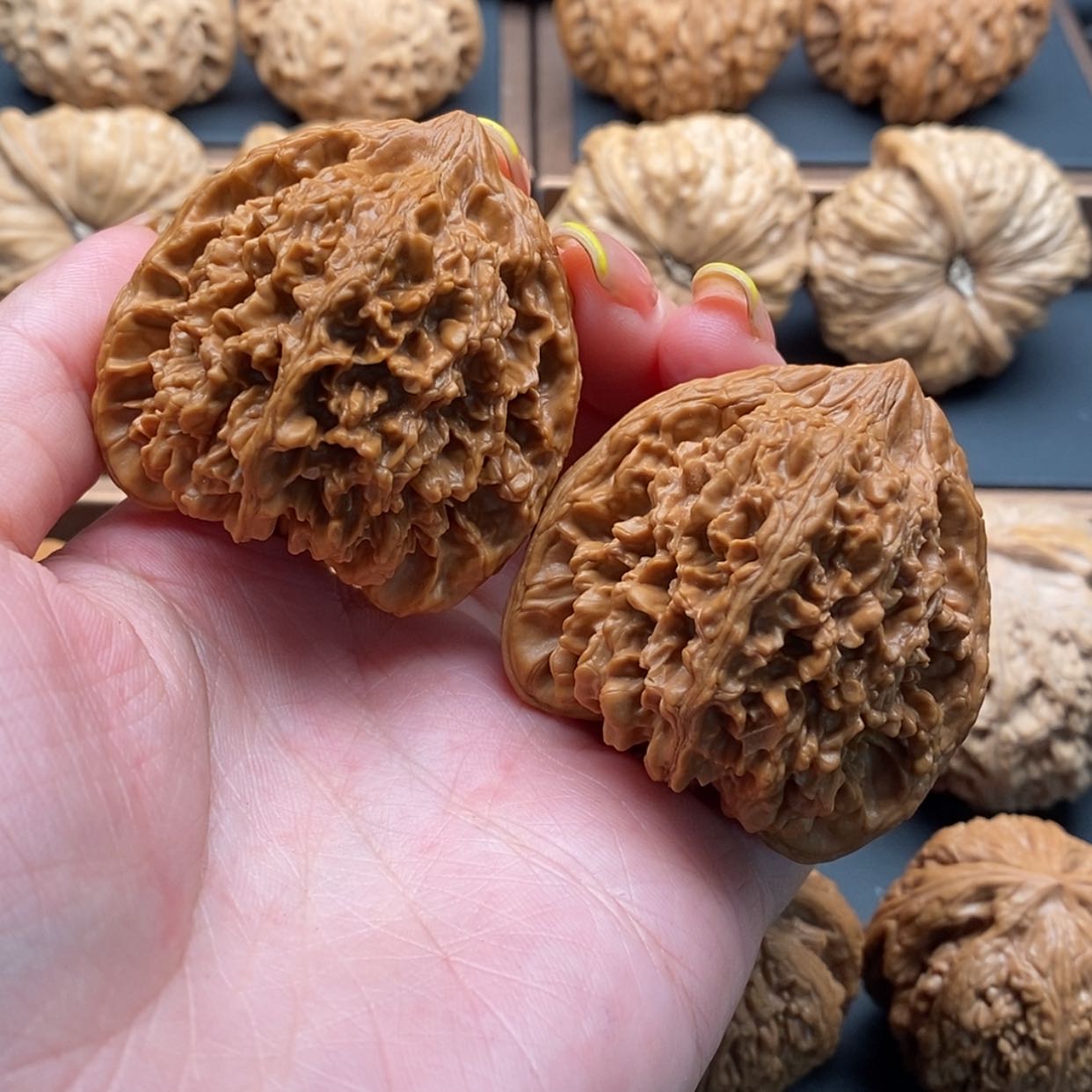 【闪购商品】文玩核桃把件满天星44