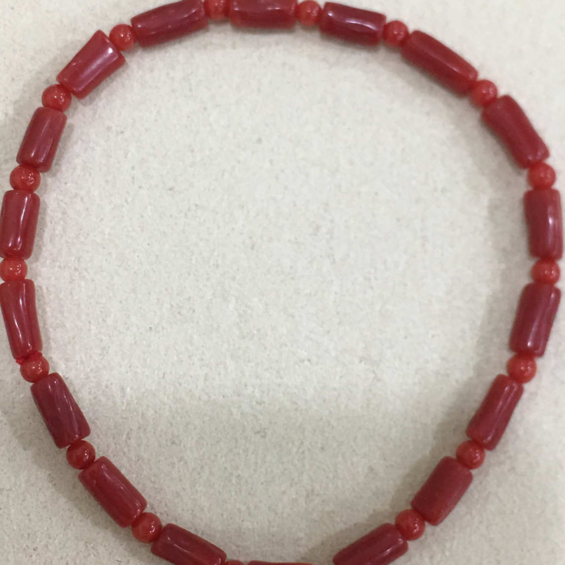 红珊瑚沙丁手串手链