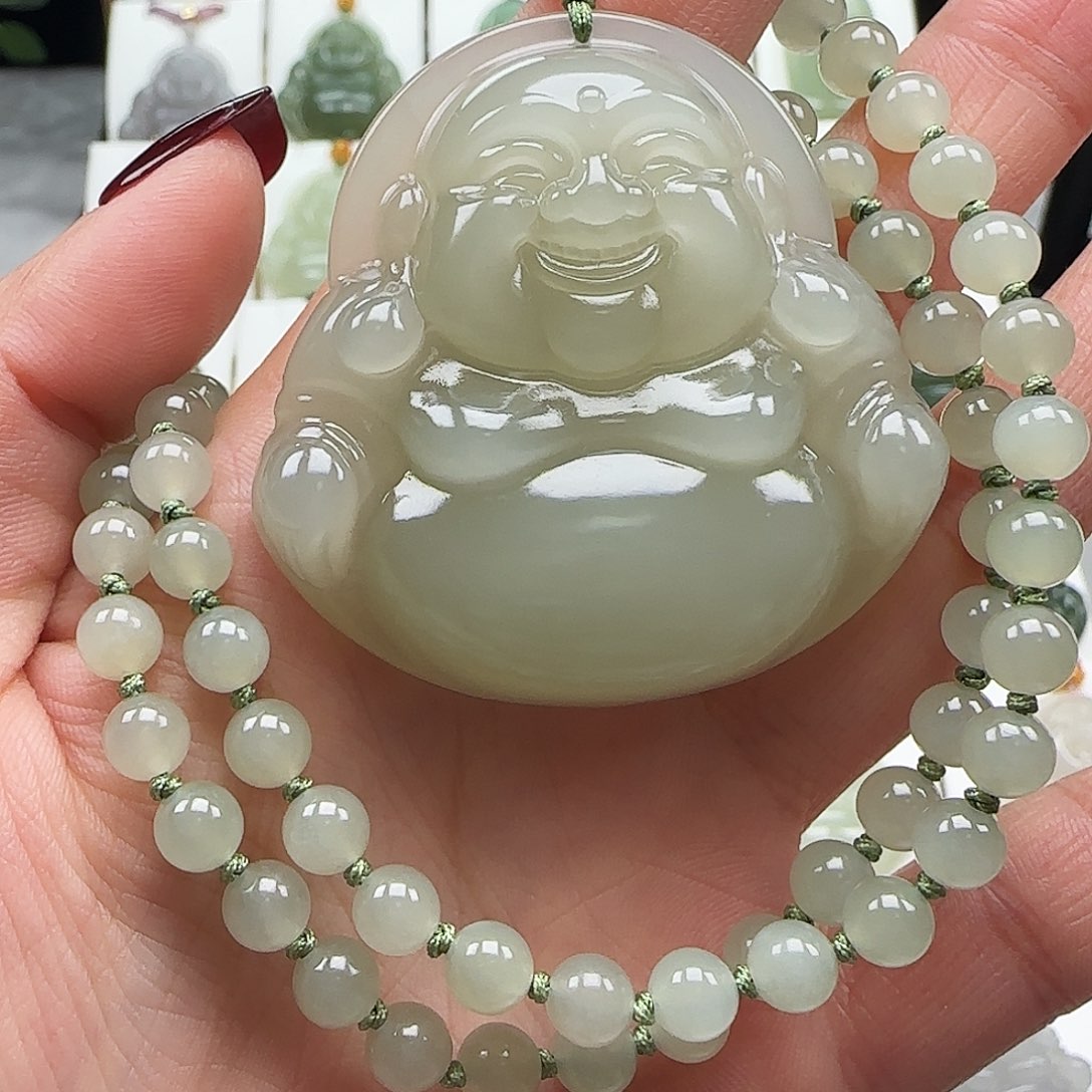 和田玉颈饰未镶嵌50