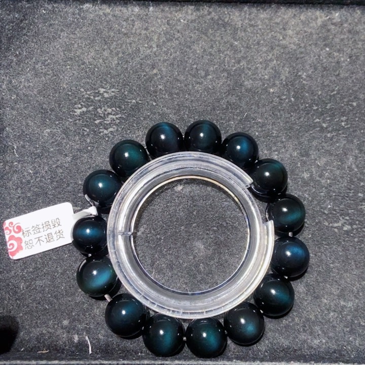 黑曜岩手链未镶嵌B***呀