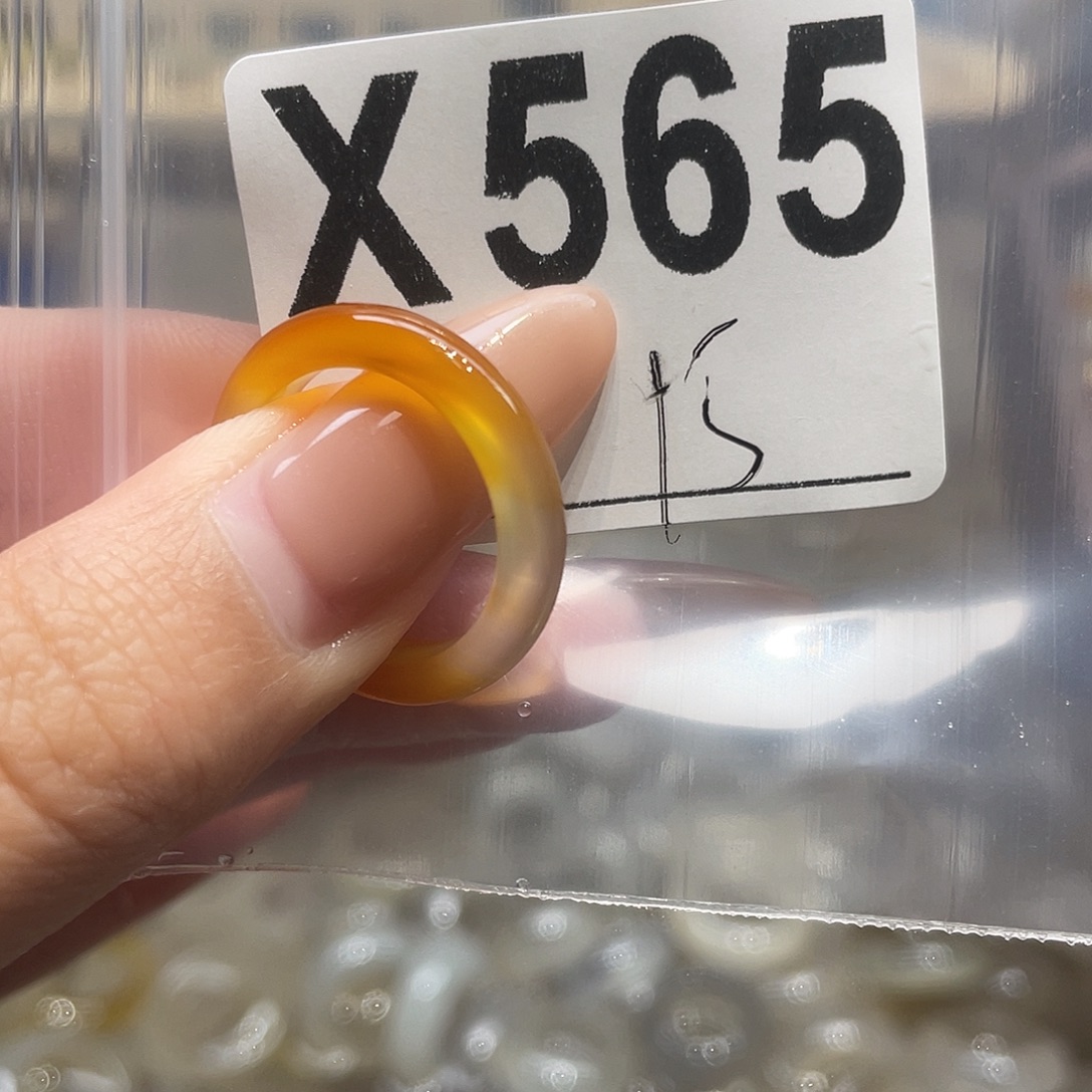 玛瑙/玉髓未镶嵌戒指565