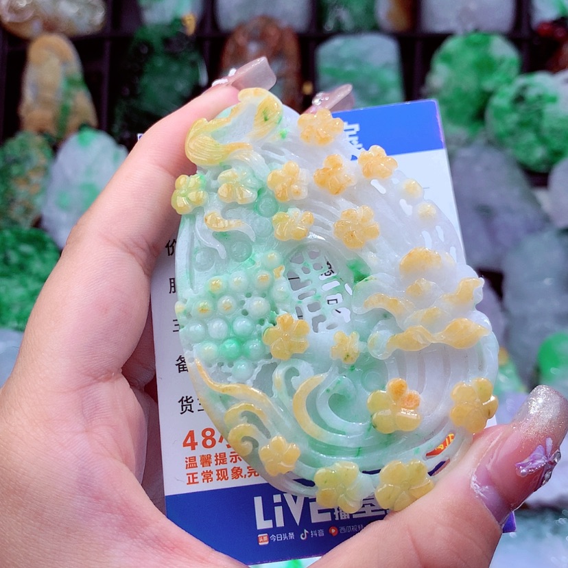 【闪购商品】翡翠颈饰未镶嵌挂件