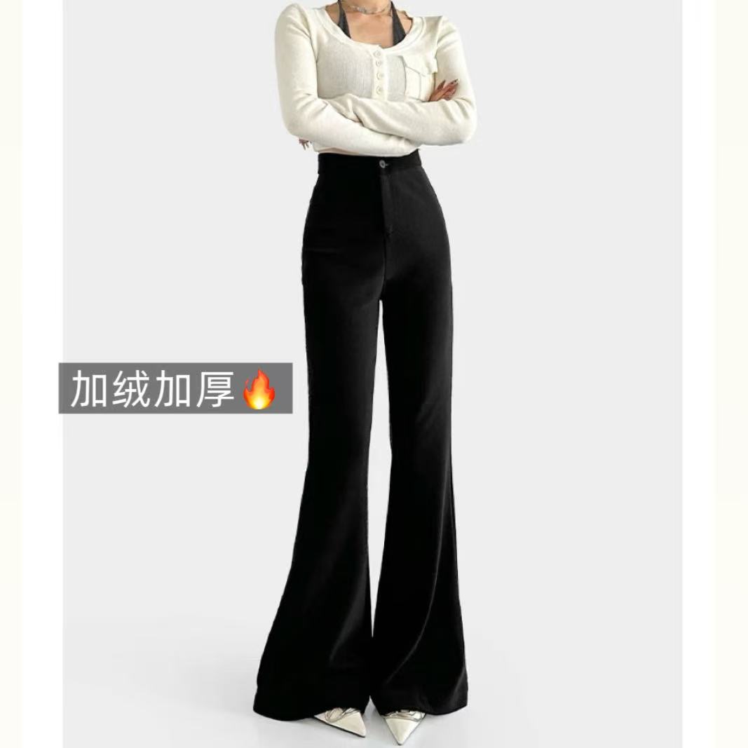 【燃冬！】加绒加厚 喇叭裤女