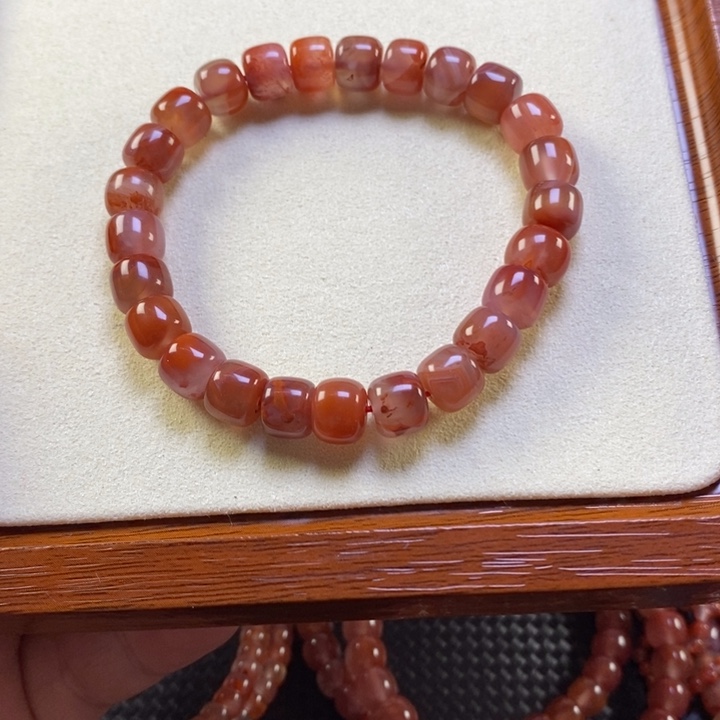 南红玛瑙未镶嵌手串8mm