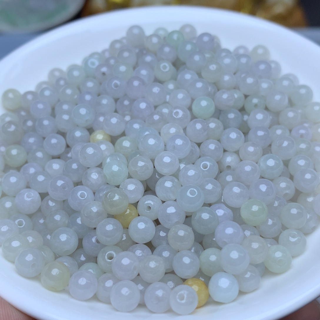 【闪购商品】翡翠手链未镶嵌卡5.4冰淡紫50个