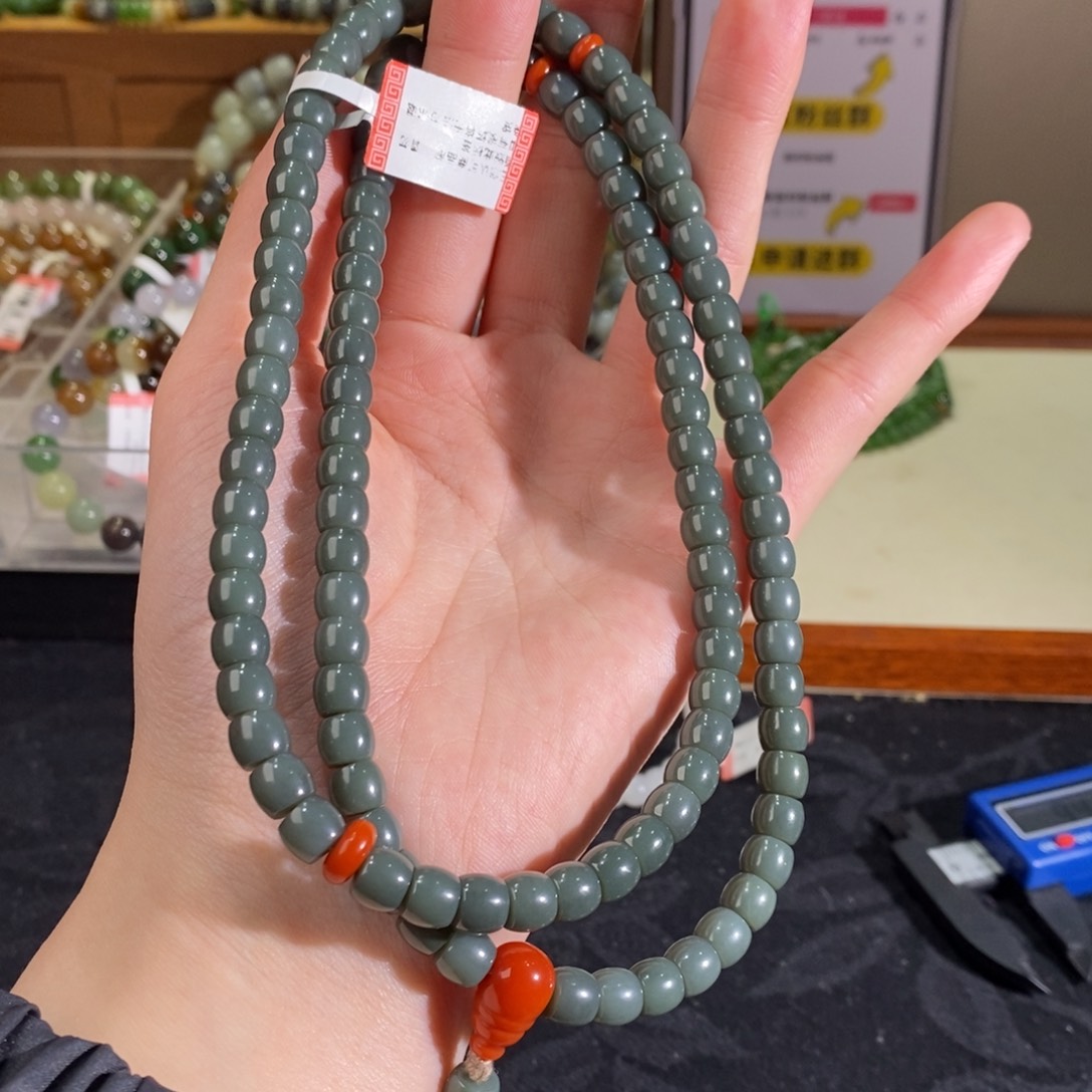 和田玉手链未镶嵌刺*