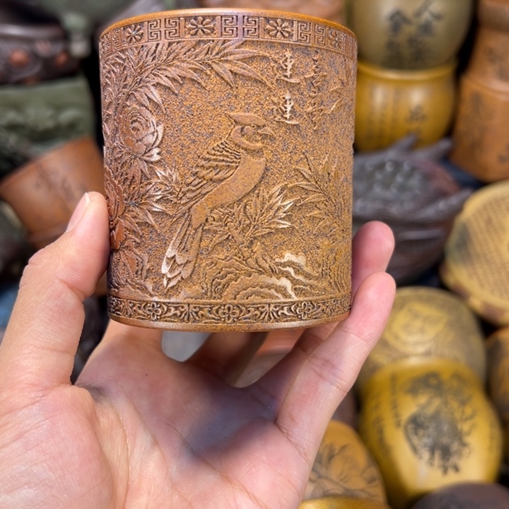 紫砂茶杯宜兴紫砂杯子