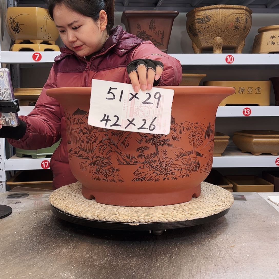 紫砂花盆紫砂花盆