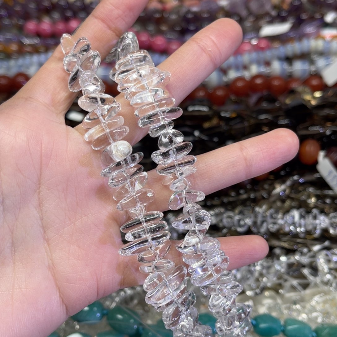 拾***野玛瑙/玉髓散珠白水晶