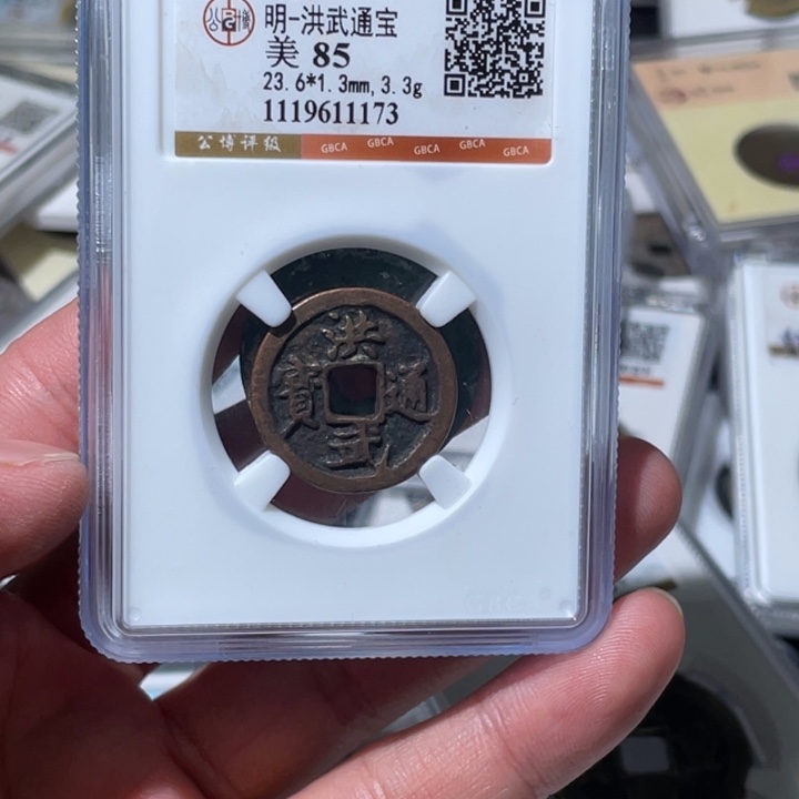 䖝***二铜大宝精选，洪武通宝背Dqws