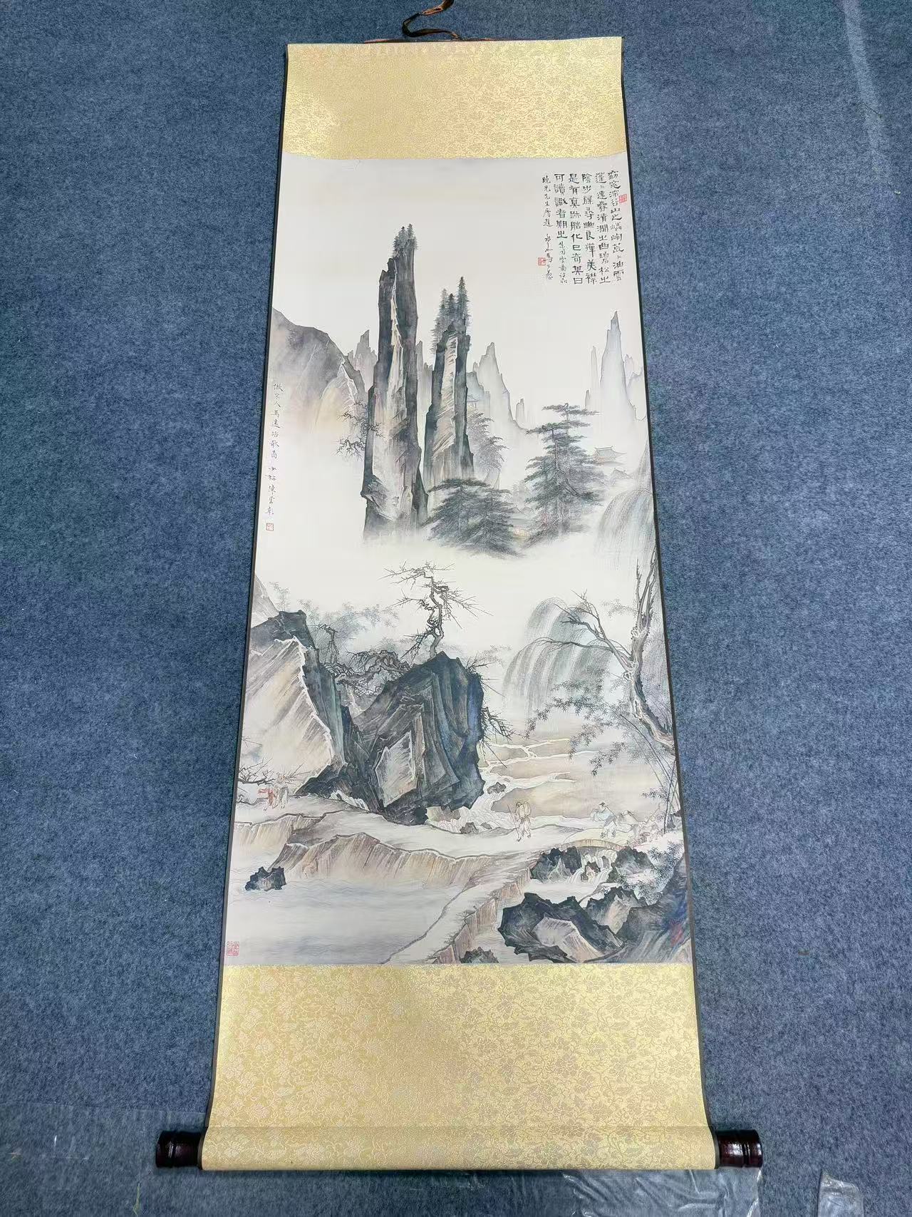 《踏歌行》 宽45高140 国画