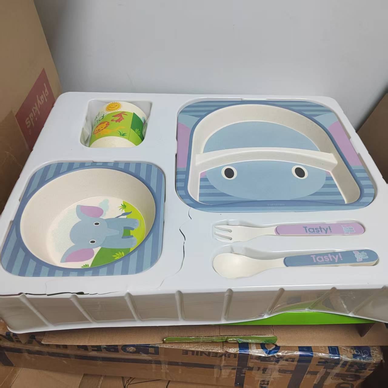 直播专属母婴用品-小泰克竹纤维餐盘