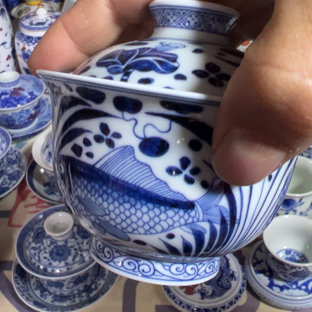 摆件景德镇青花瓷器