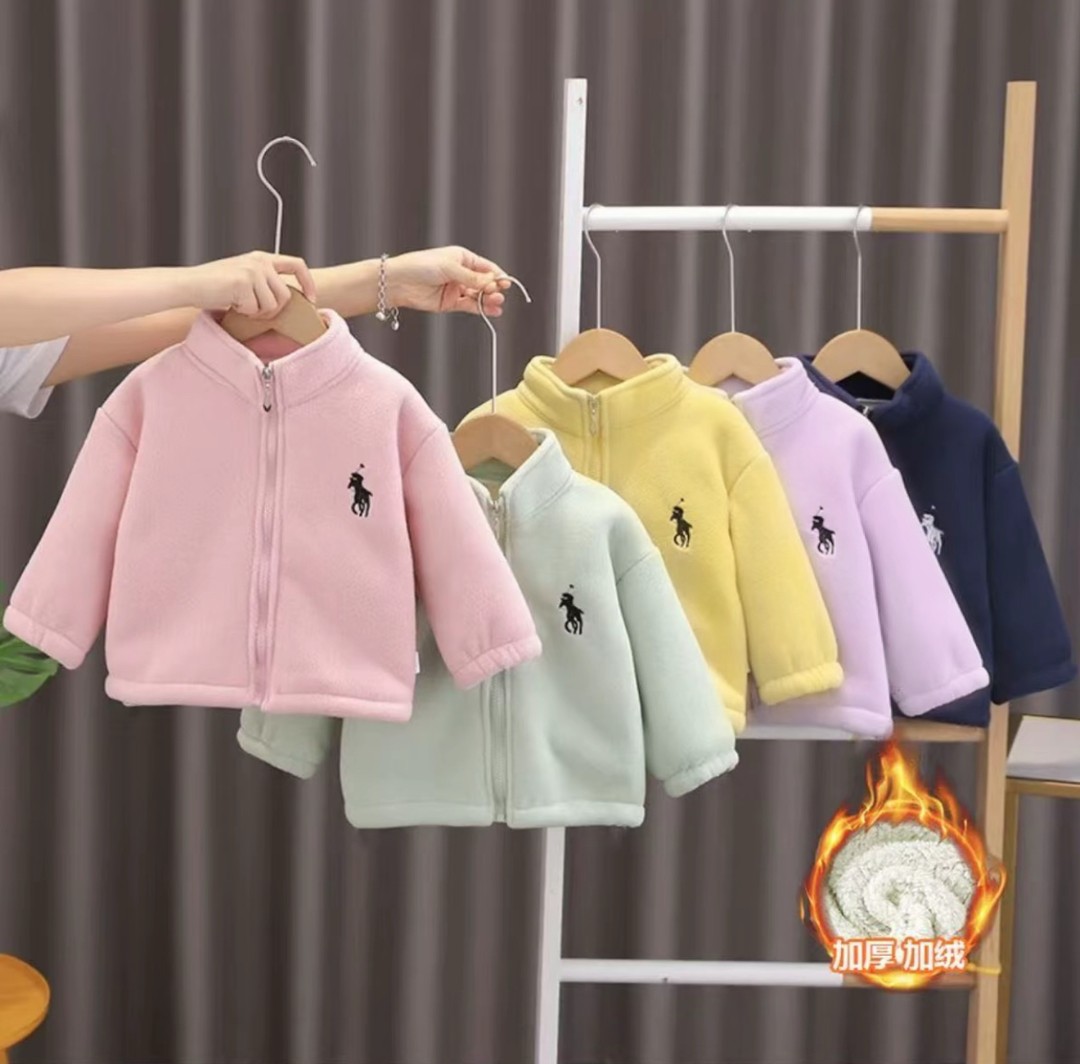 2025新款儿童奥利绒加厚时尚保暖男童女童外套立领冬季洋气韩版