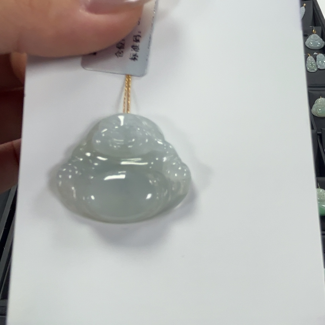 翡翠未镶嵌颈饰C***n佛公