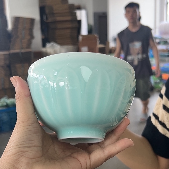 龙泉云间青瓷小米茶器