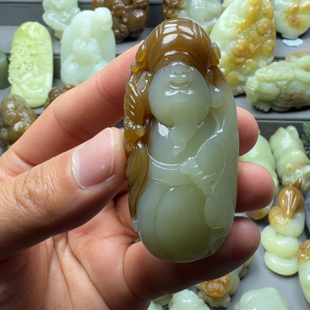 和田玉把件未镶嵌封*