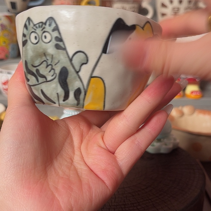 景德镇陶瓷可爱手绘杯
