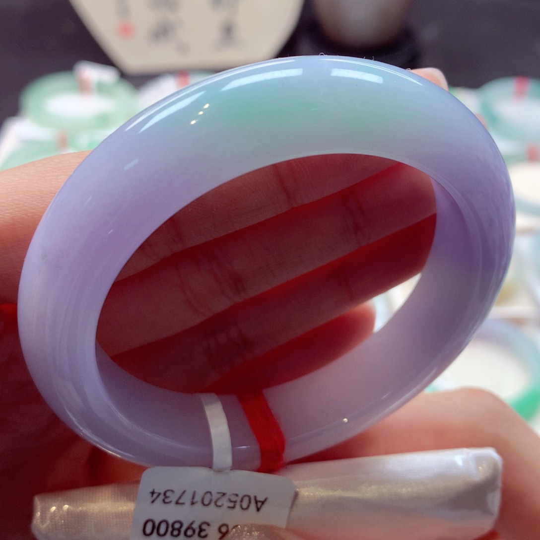 翡翠手镯未镶嵌22正圈77