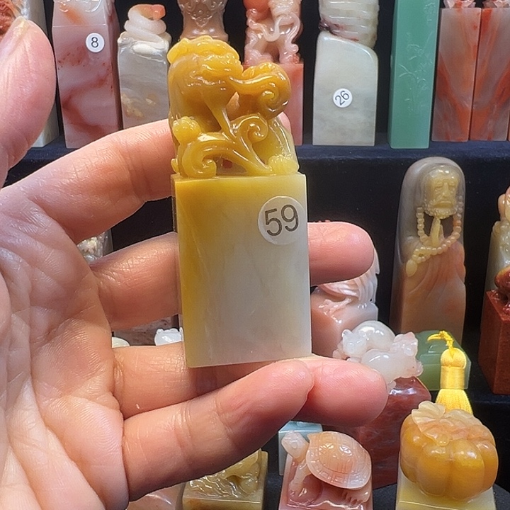 寿山石印石寿山石手工雕刻