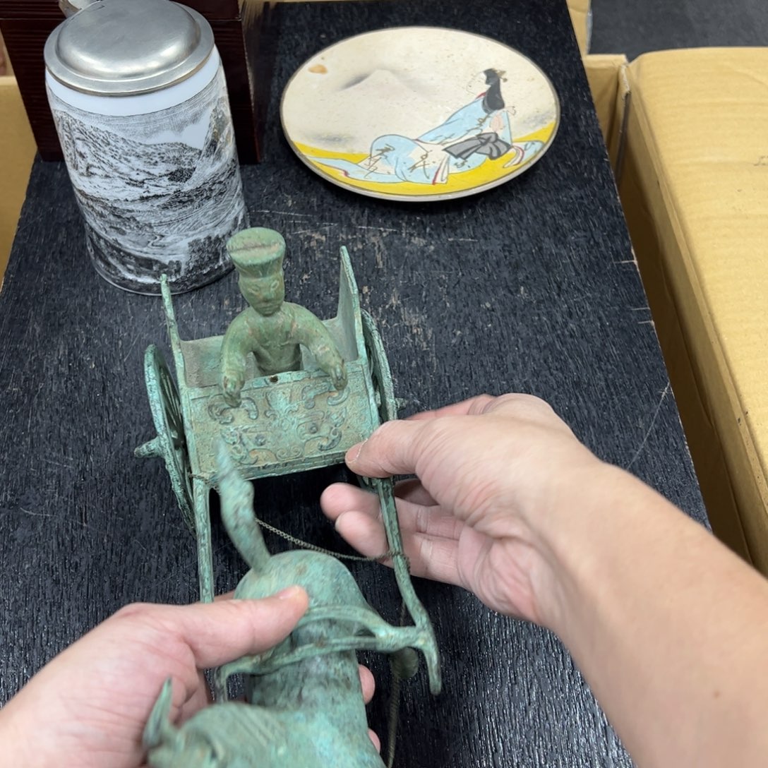 铜日本中古工艺品摆件