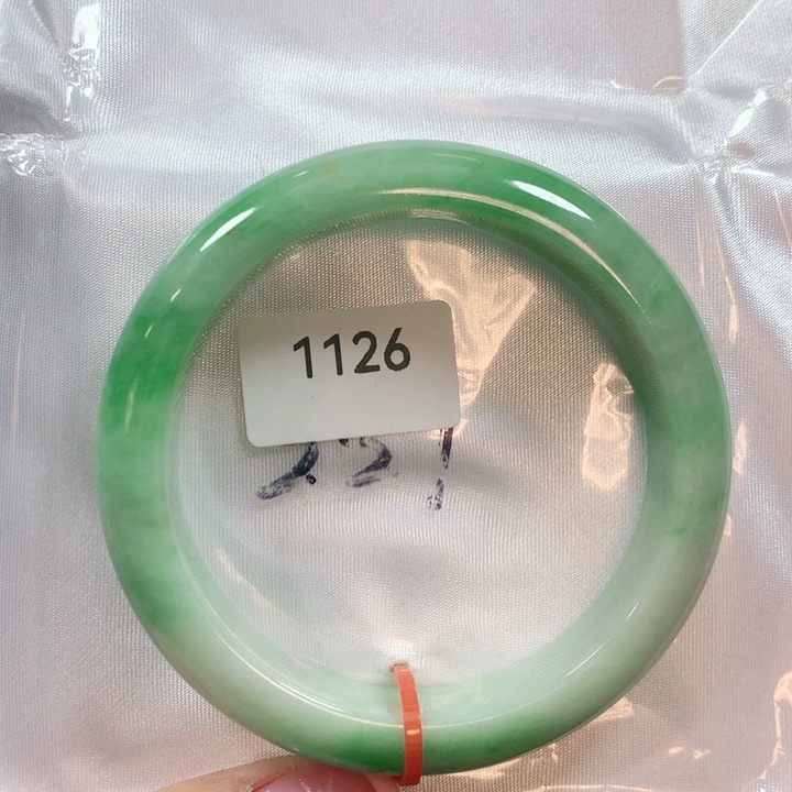 翡翠手镯未镶嵌天然翡翠手镯54