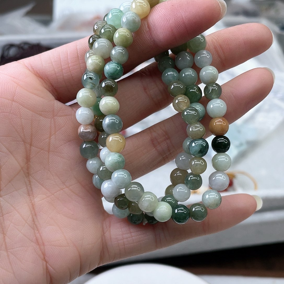 翡翠颈饰未镶嵌归*翡翠手串4