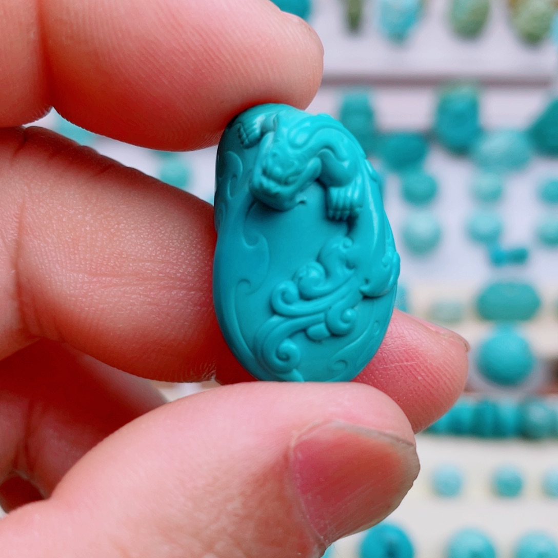 绿松石未镶嵌吊坠(不含链)