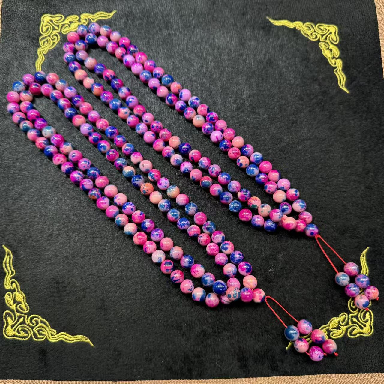 【刘少文】卡10左右百草磁疗时玛瑙毛衣链-ML-E239-多样性只发一件