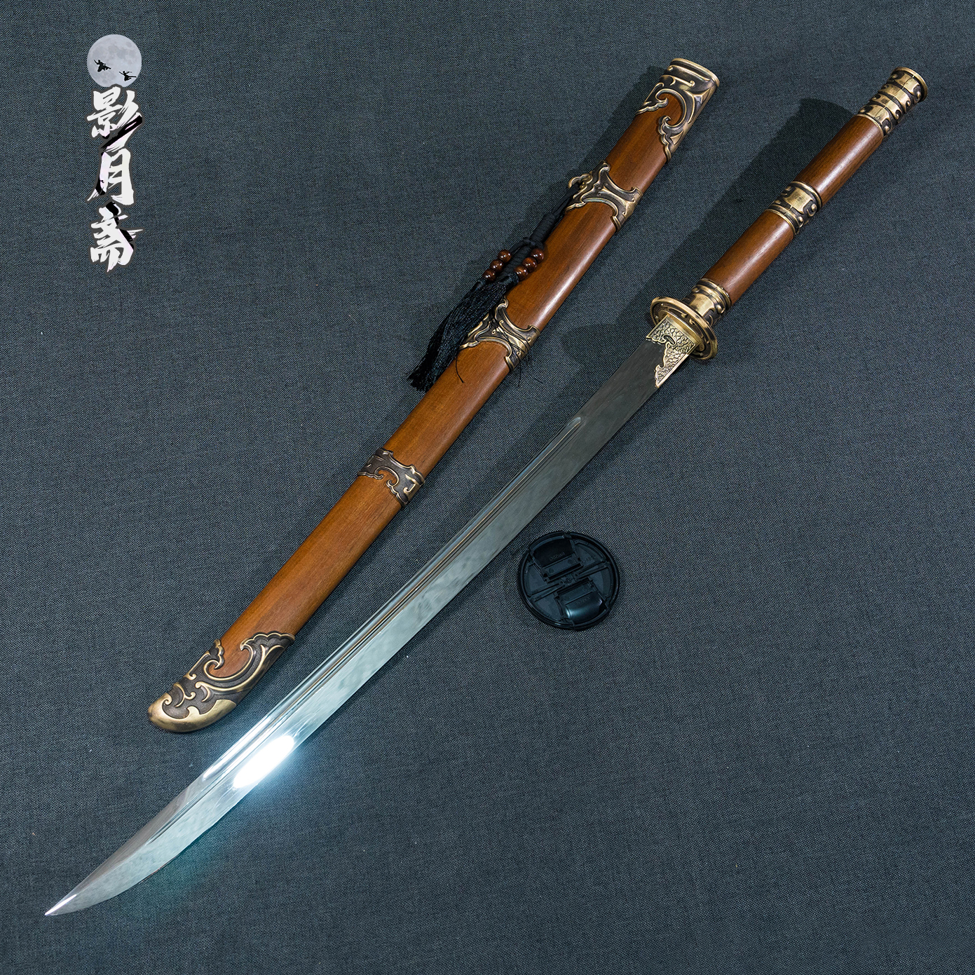 雁翎刀-（✿✿超镜面）-铜装-重蚂木-龙泉刀剑宝剑未开刃