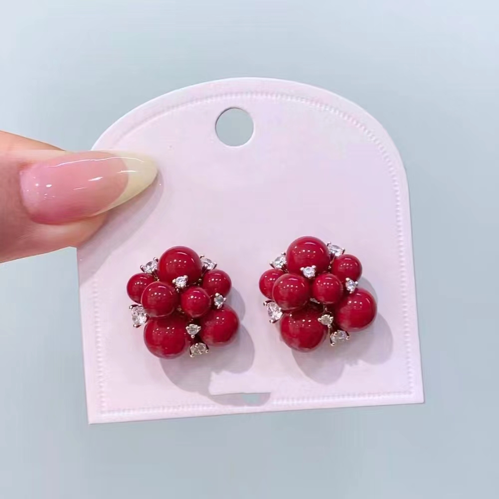 铜合金耳饰 气质轻奢百搭简约简约优雅精致网红设计师耳环F3050