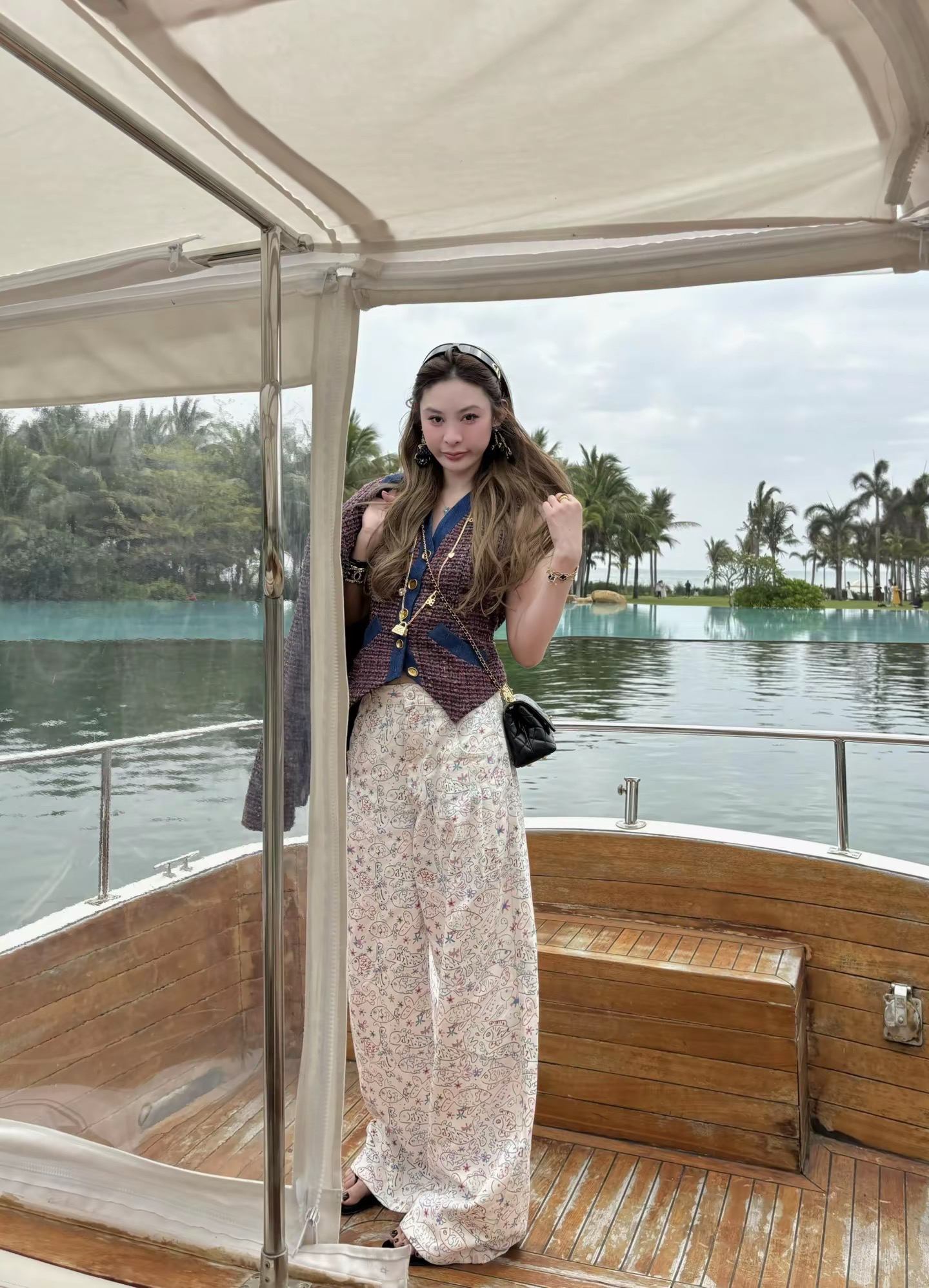 TTS【美人鱼】白色涂鸦牛仔裤时尚百搭款