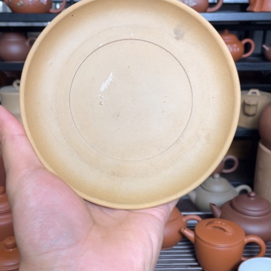 紫砂茶壶段泥壶承直径14.5公分