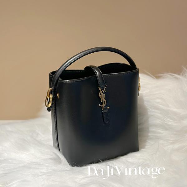大吉中古/YSL圣罗兰黑金mini水桶斜挎包7
